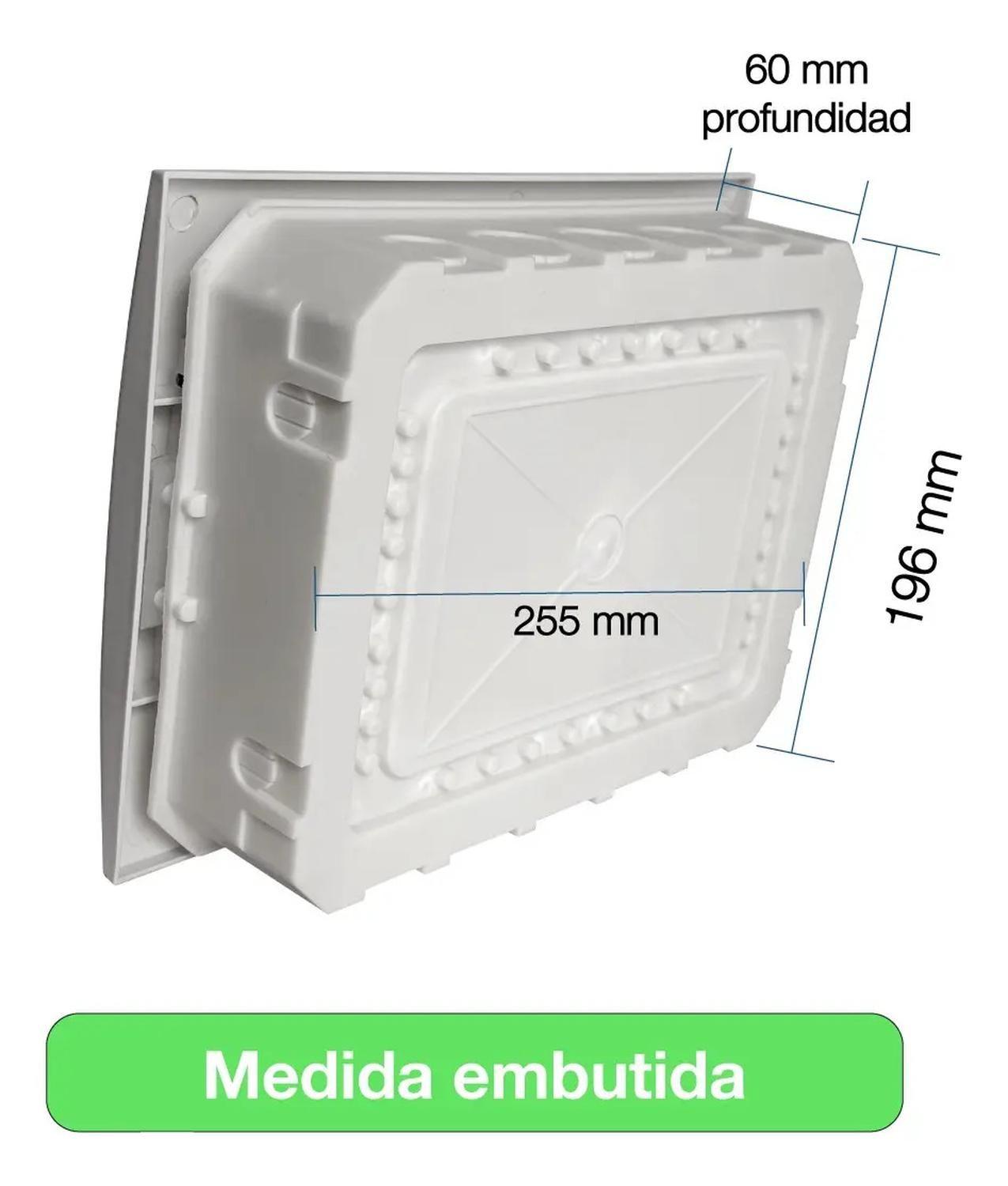 Tablero Eléctrico Embutido Drl 12 Modulos Tapa Clara Sec-7