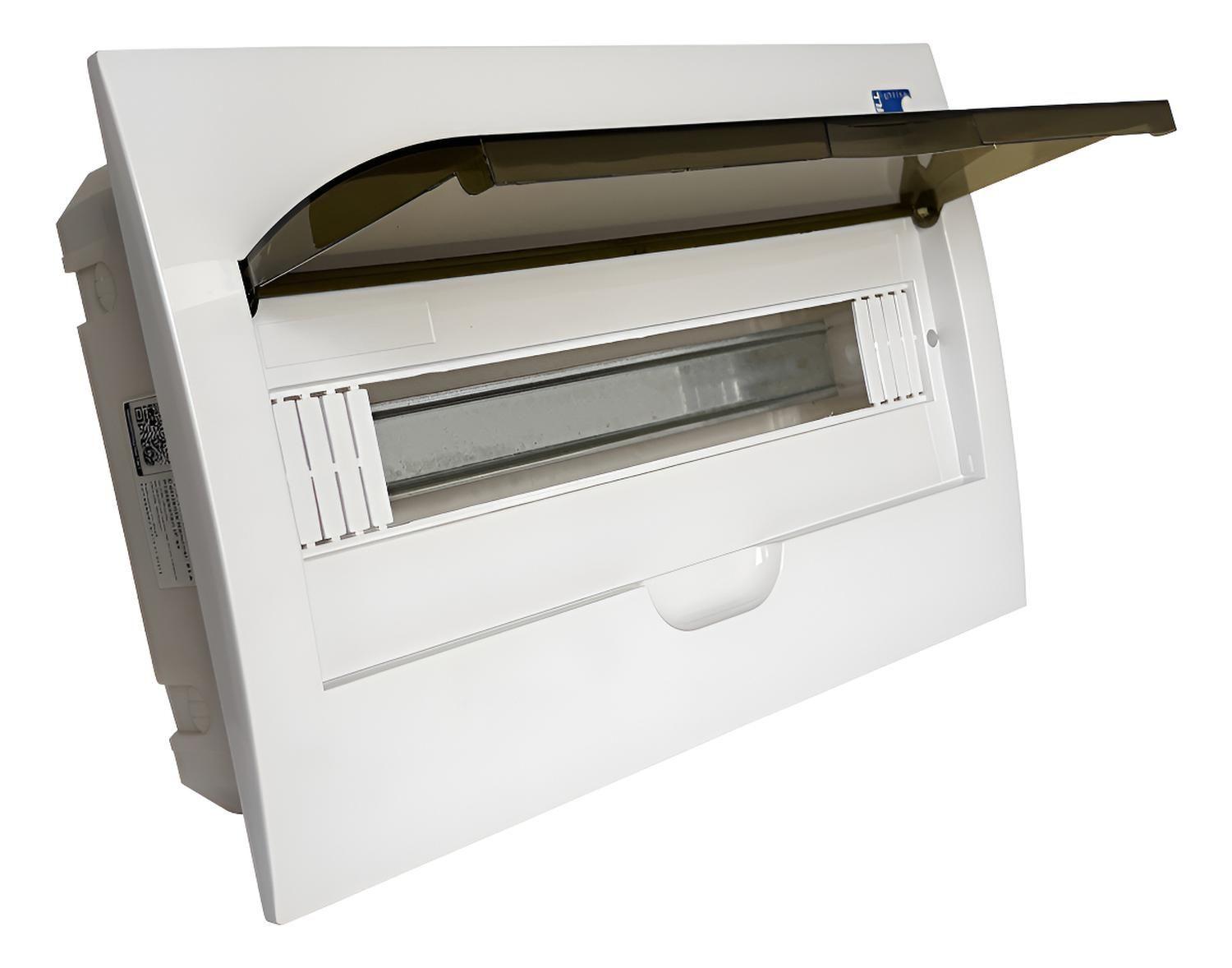 Tablero Eléctrico Embutido Drl 18 Modulos Tapa Clara Sec-0