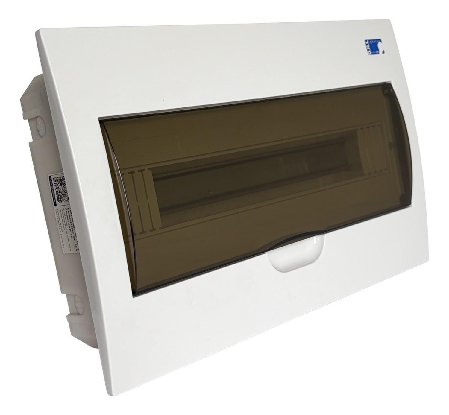Tablero Eléctrico Embutido Drl 18 Modulos Tapa Clara Sec-2