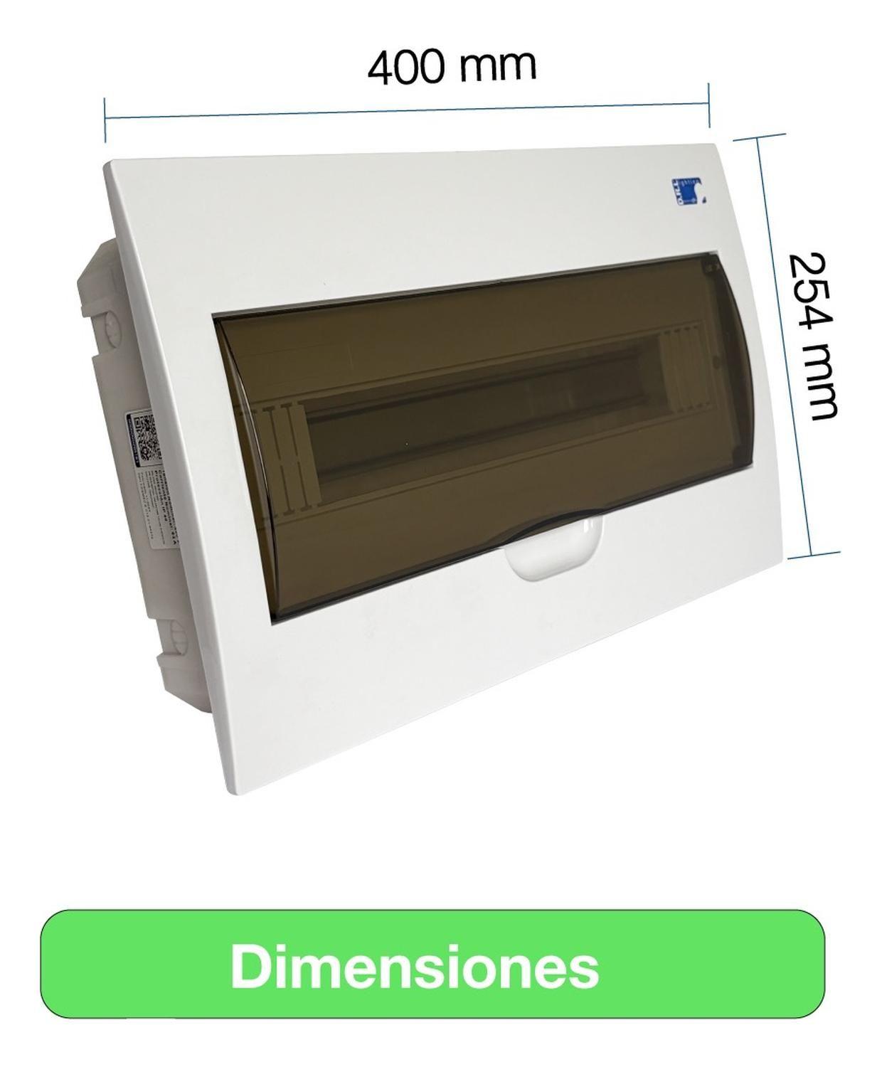 Tablero Eléctrico Embutido Drl 18 Modulos Tapa Clara Sec-6
