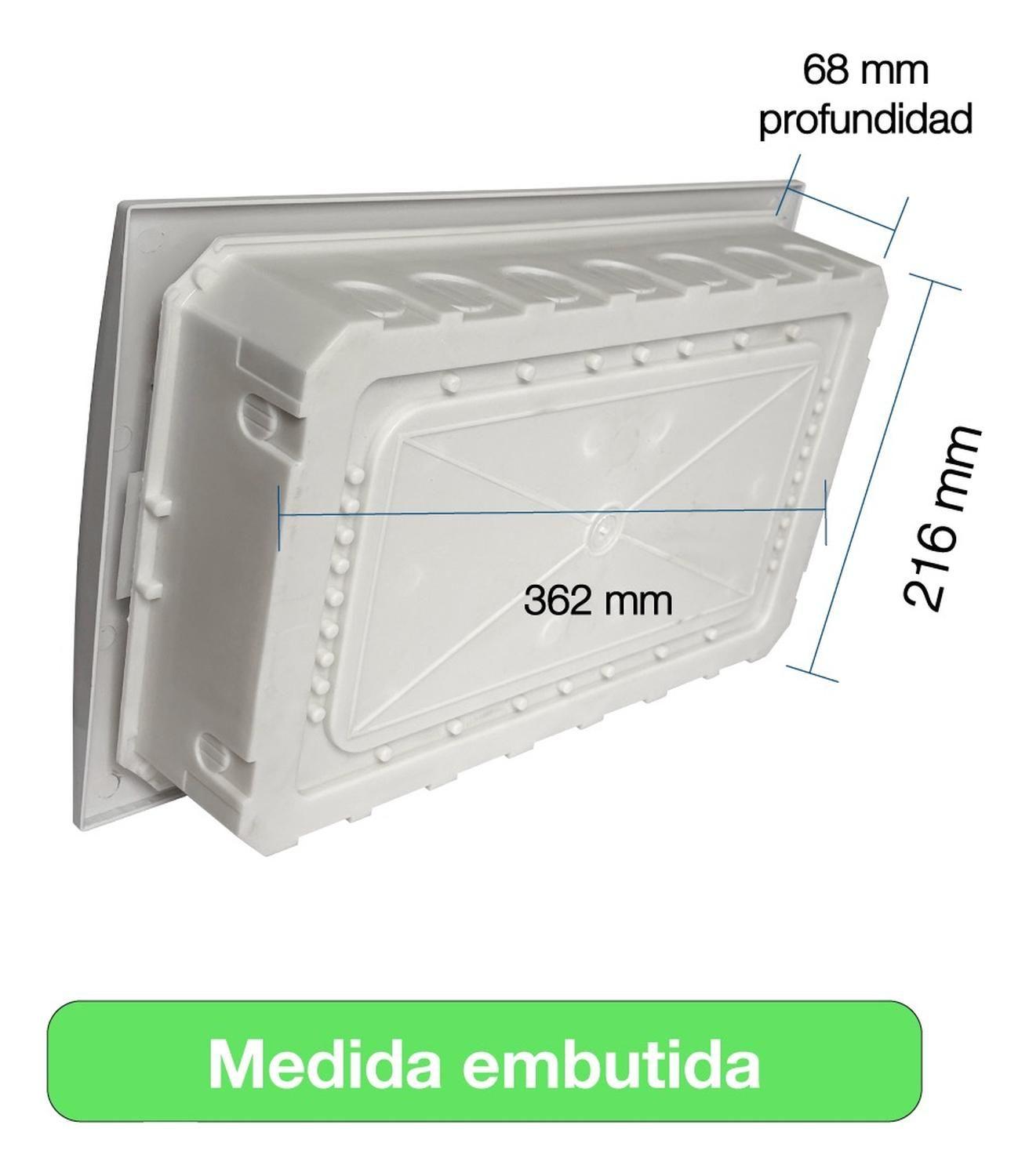 Tablero Eléctrico Embutido Drl 18 Modulos Tapa Clara Sec-7
