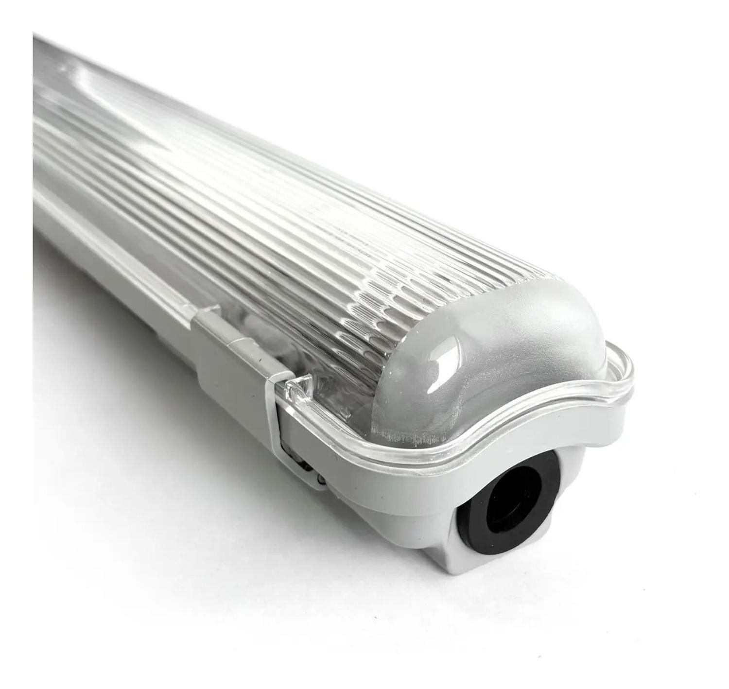 Pack 2 Estanco Led 1x9w Ip65 60cm + Tubo Led Luz Fría Sec-3