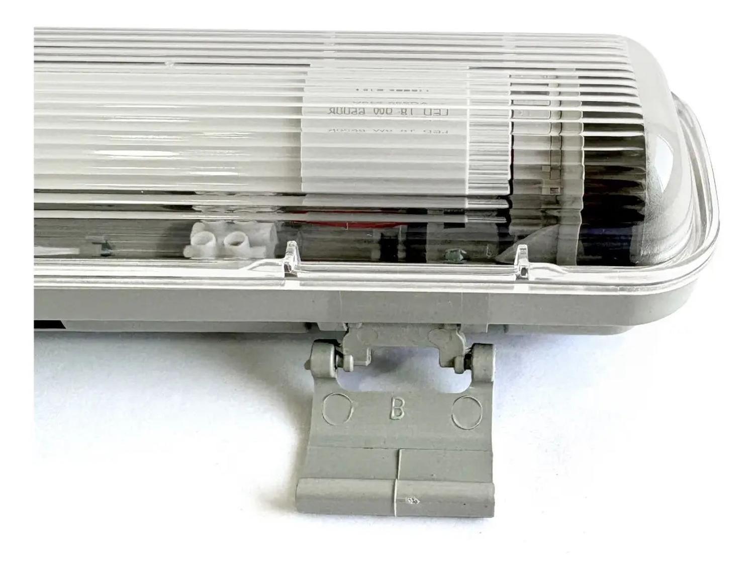 Pack 2 Estanco Led 1x9w Ip65 60cm + Tubo Led Luz Fría Sec-8