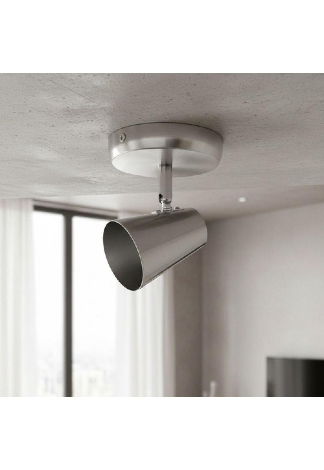 Foco Apliqué Led Cielo Satinado Metal Orientable (sin Gu10) Satinado-6