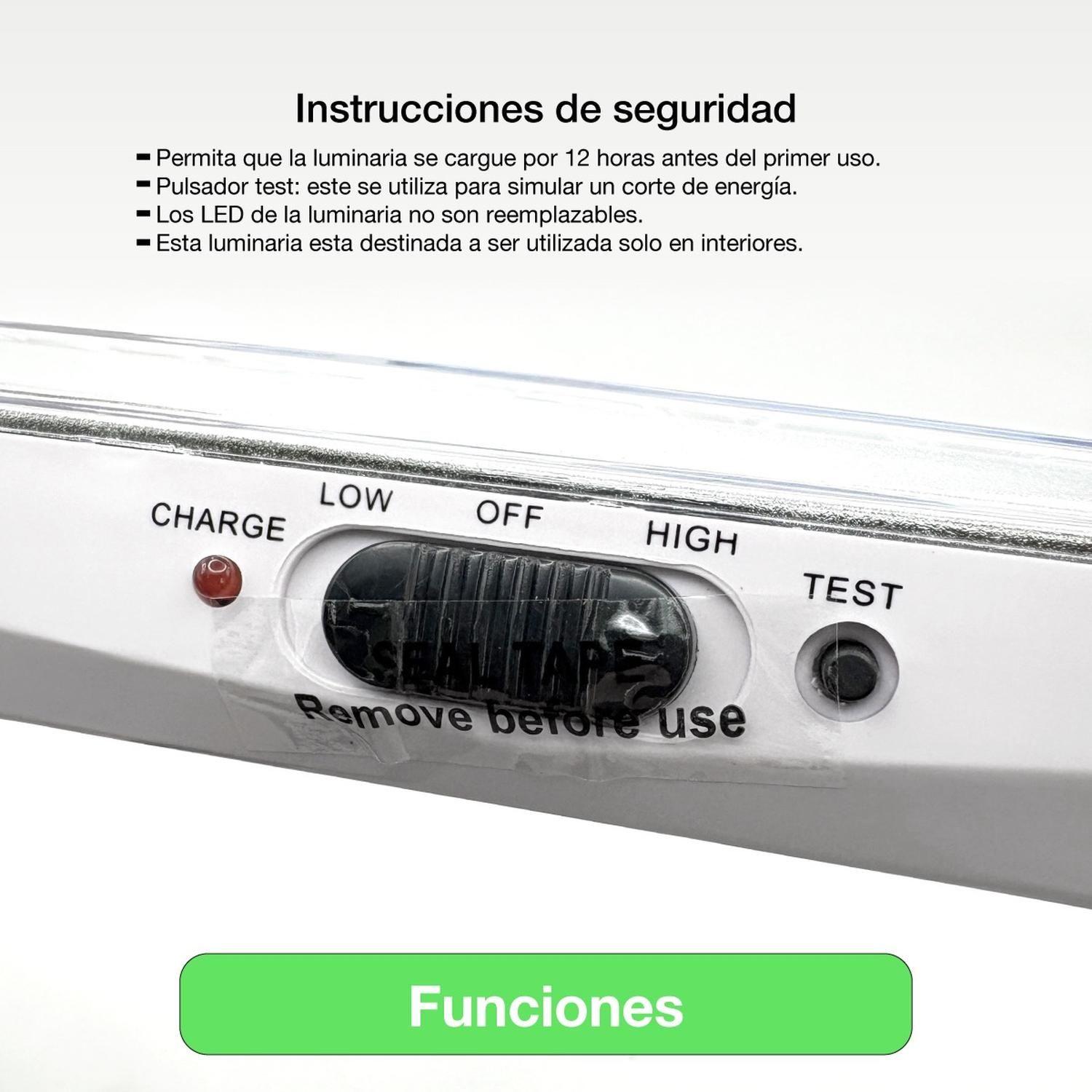 Lámpara Emergencia Led 2,5w Batería Recargable 30led 160lm Blanco-4