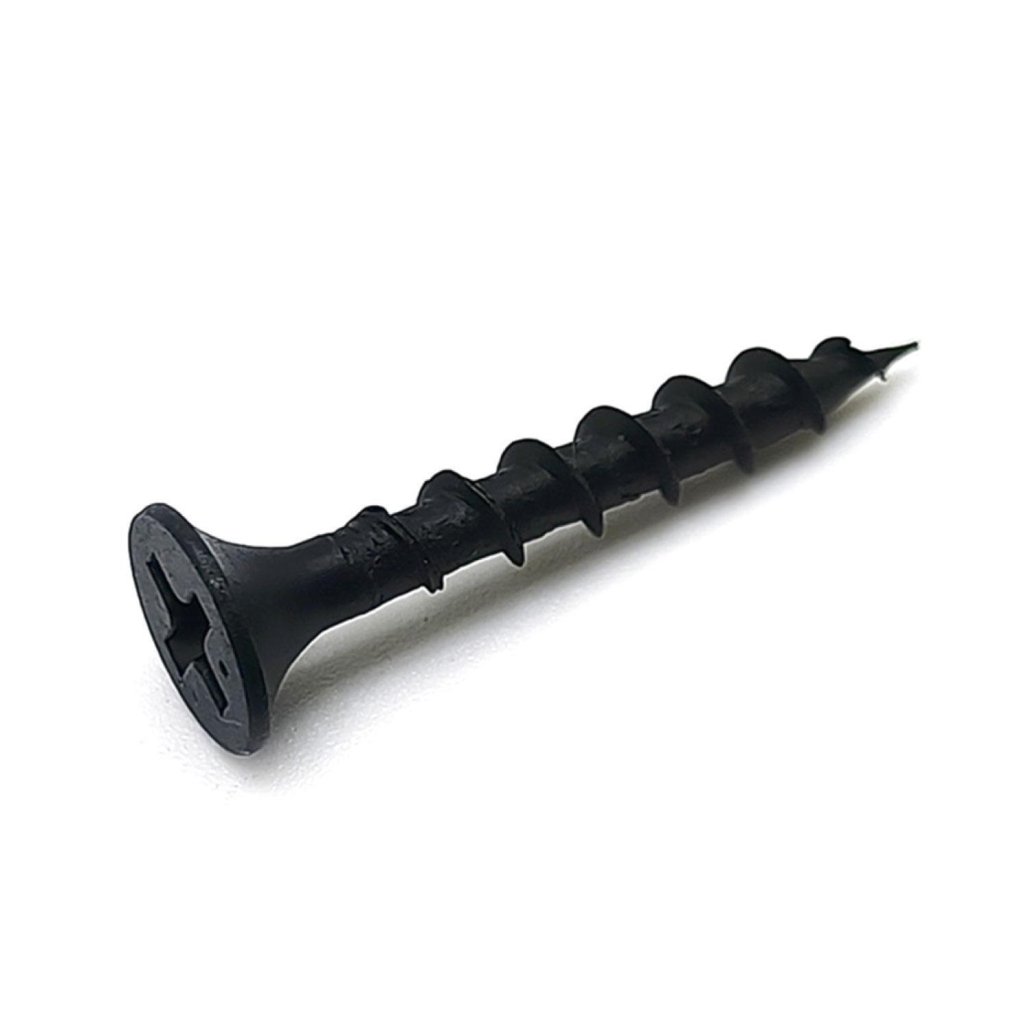 4 Caja Tornillo Volcanita Wisefix P/fina Negro 6x1 1/4 4000u-0