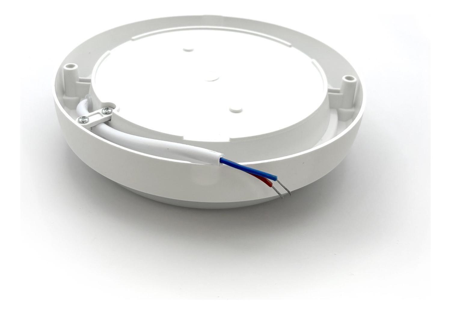 Plafón Foco Tortuga Redondo Blanco 8w Luz Fría 560lm Ip54-2