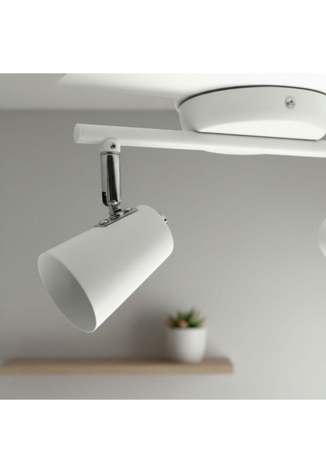 Foco Apliqué Doble Led Cielo Blanco Metal (sin Gu10) Blanco-5