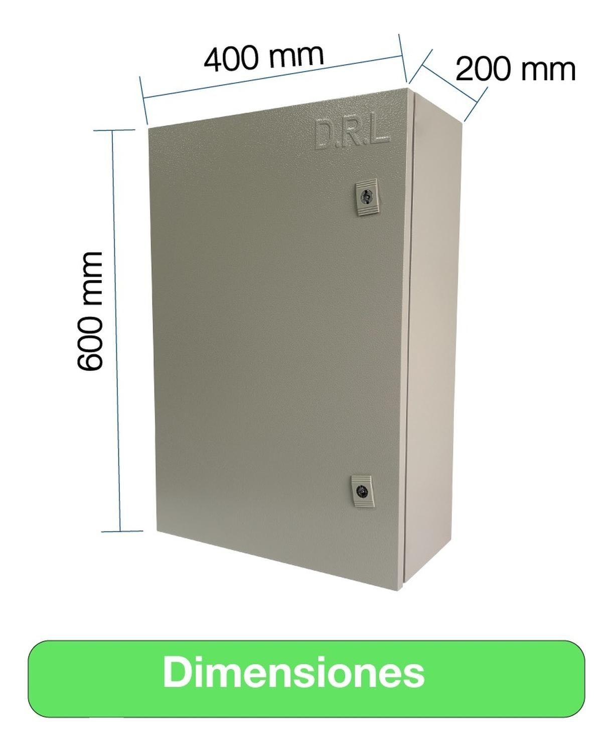 Tablero Eléctrico Gabinete Metálico Drl 600x400x200mm Ip65-2