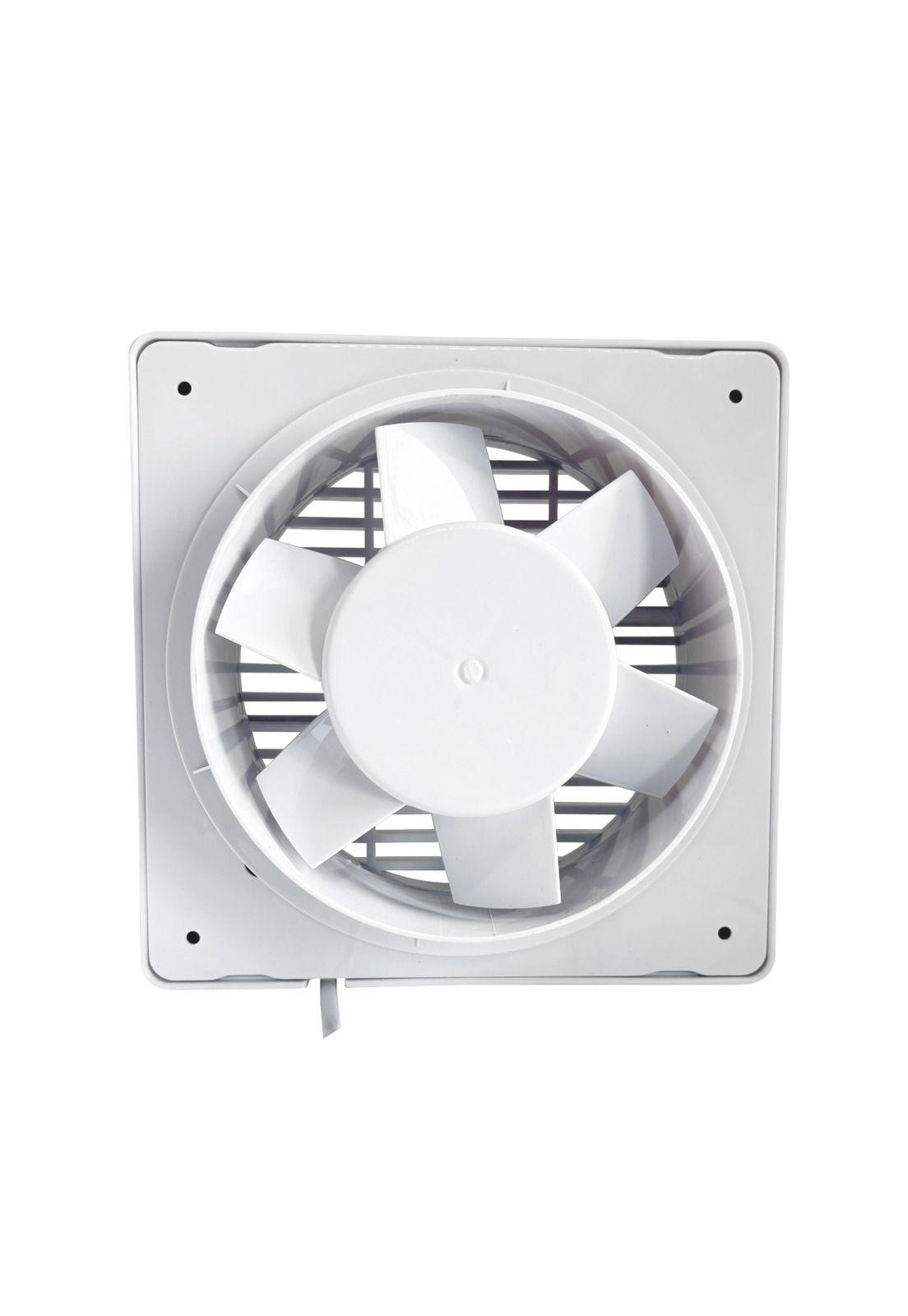 Extractor De Aire 6 Pulgadas Drl Cuadrado Baño Cocina Sec Blanco-3