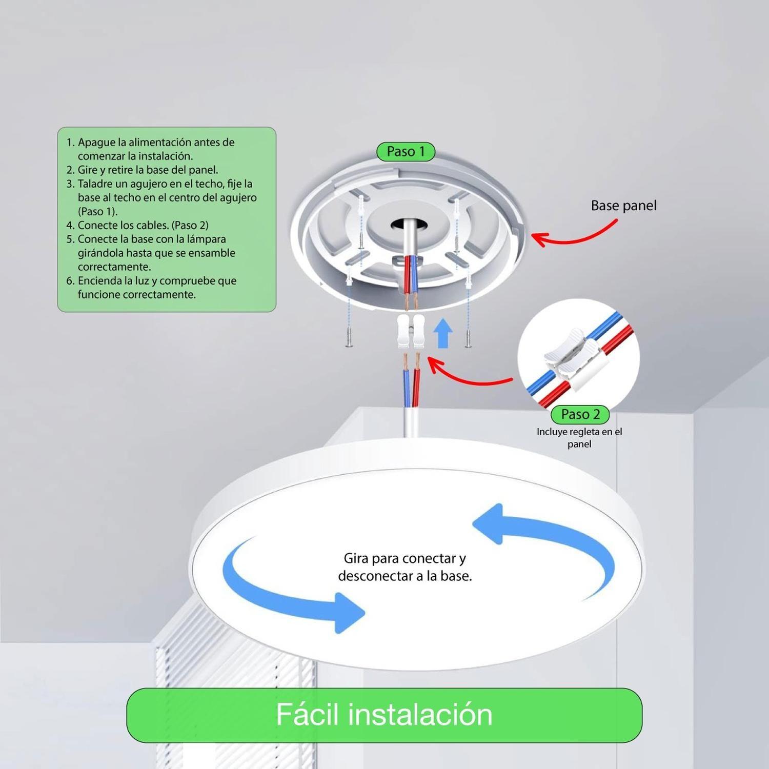 Foco Led Plafon Itd Sob. Redondo 24w Sensor Y Control Ip44-8