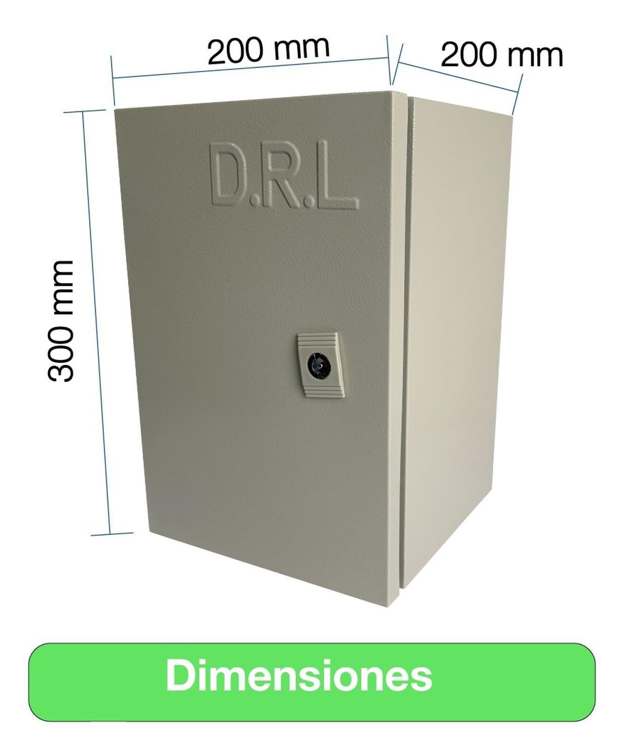 Tablero Eléctrico Gabinete Metálico Drl 300x200x200mm Ip65-2