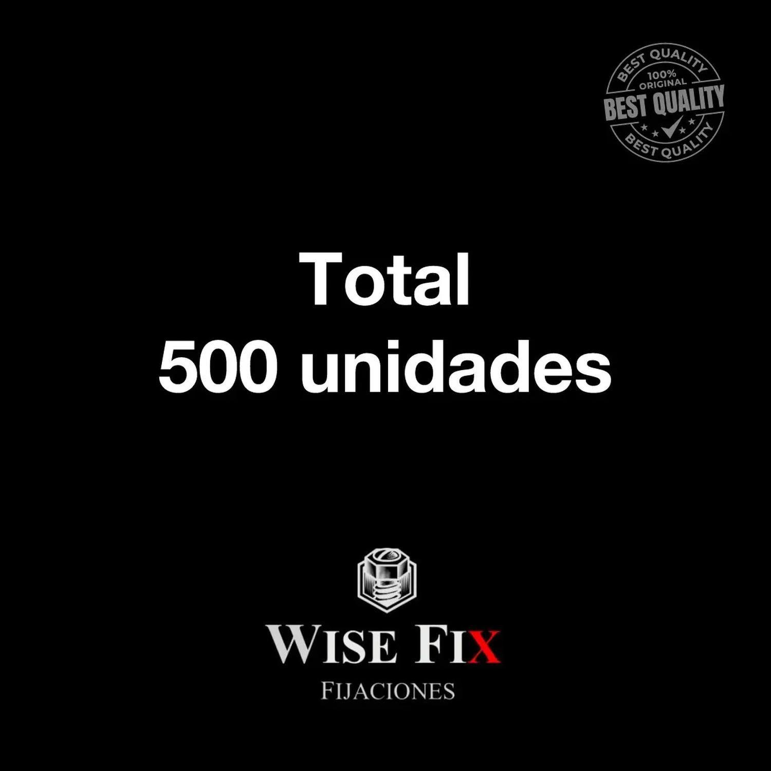 5 Cajas De Tornillo Soberbio Wisefix Zincado 3/16x2 500u-5