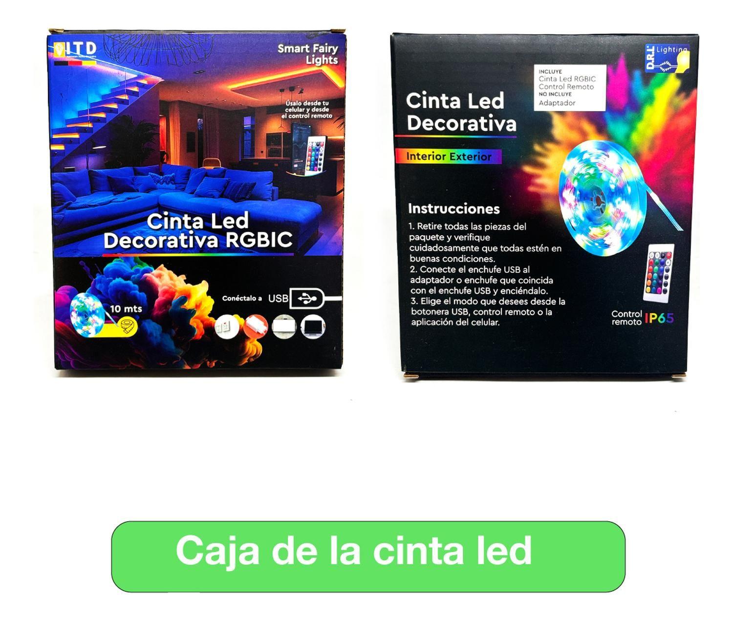 Pack 2 Cintas Led Rbg Ic Usb Itd App Lotuslampx Ip65 2x10mt Rgb-2