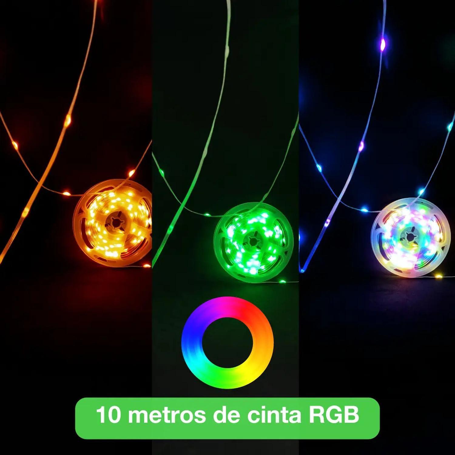 Pack 2 Cintas Led Rbg Ic Usb Itd App Lotuslampx Ip65 2x10mt Rgb-5