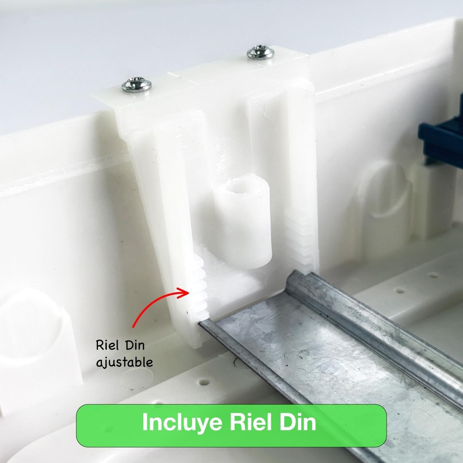 Tablero Eléctrico Embutido Drl 8 Modulos Tapa Clara Sec-5
