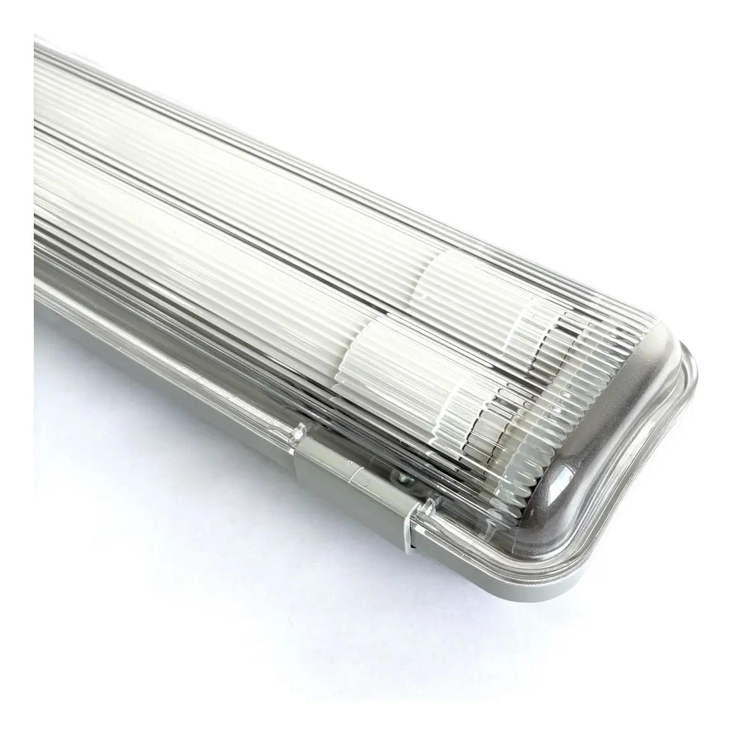 Equipo Estanco Led 2x9w Ip65 60cm + 2 Tubos Led Luz Fría Sec-3