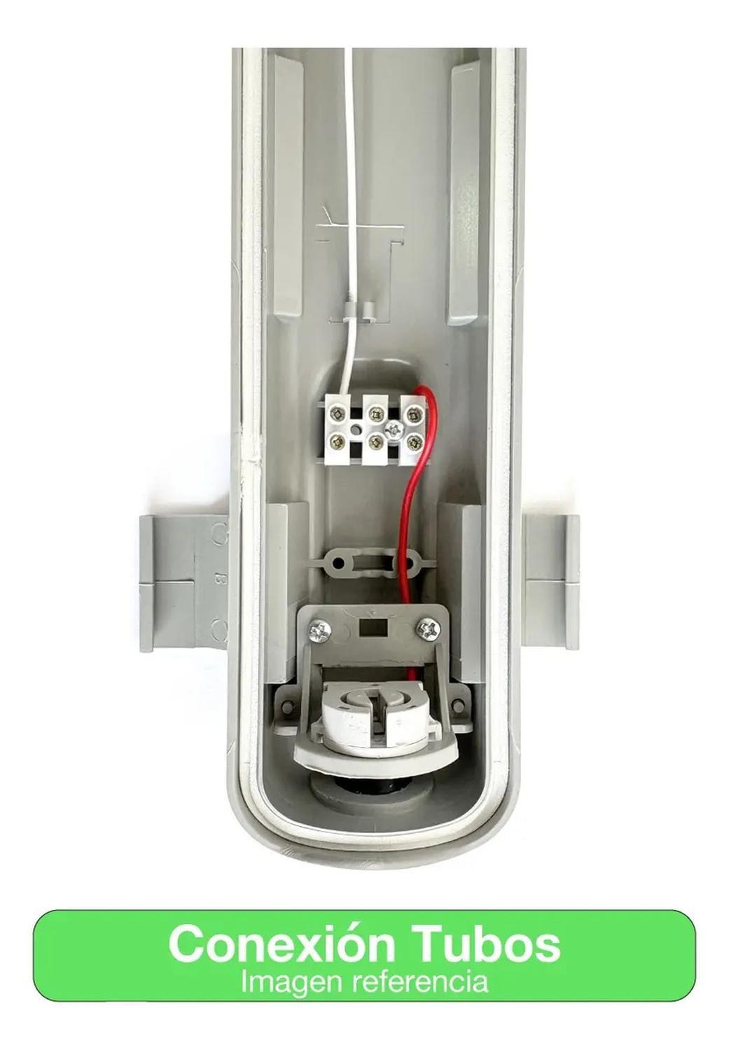 Equipo Estanco Led 2x9w Ip65 60cm + 2 Tubos Led Luz Fría Sec-5