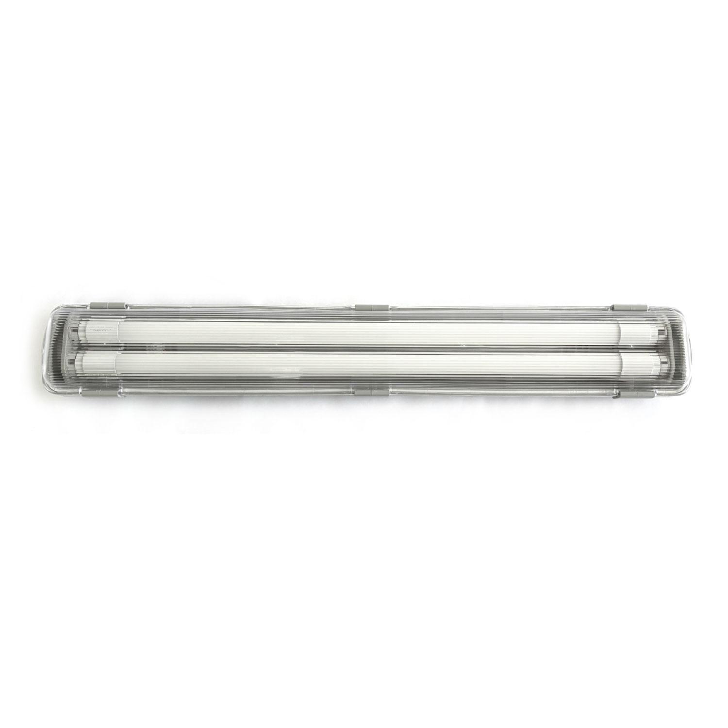 Equipo Estanco Led 2x9w Ip65 60cm + 2 Tubos Led Luz Fría Sec-0