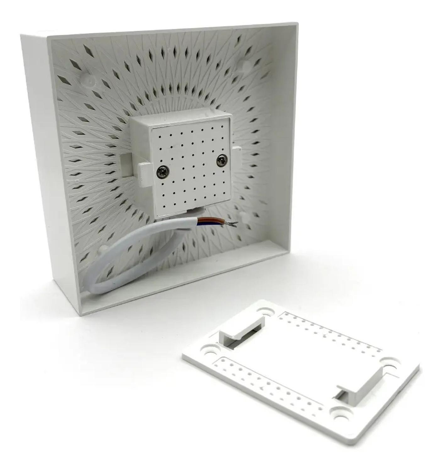 Pack 2 Plafon Panel Led Cuad Sob Itd Decorativo 12w 6000k-2
