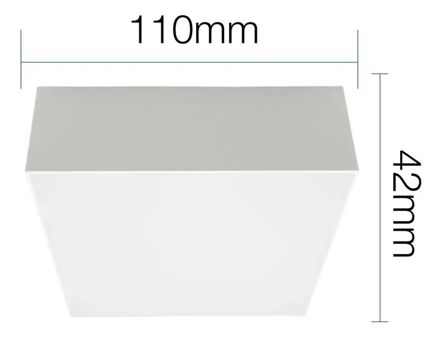 Pack 2 Plafon Panel Led Cuad Sob Itd Decorativo 12w 6000k-3