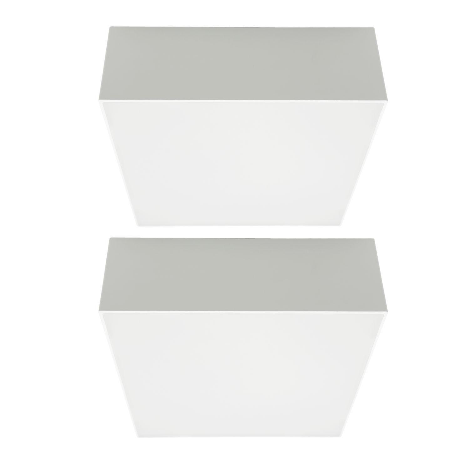 Pack 2 Plafon Panel Led Cuad Sob Itd Decorativo 12w 6000k-7