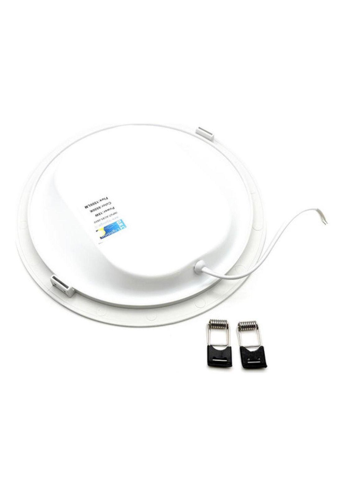 Pack 10 Panel Led Foco Plafón Backlight Emb Redond 18w 6500k Blanco-3