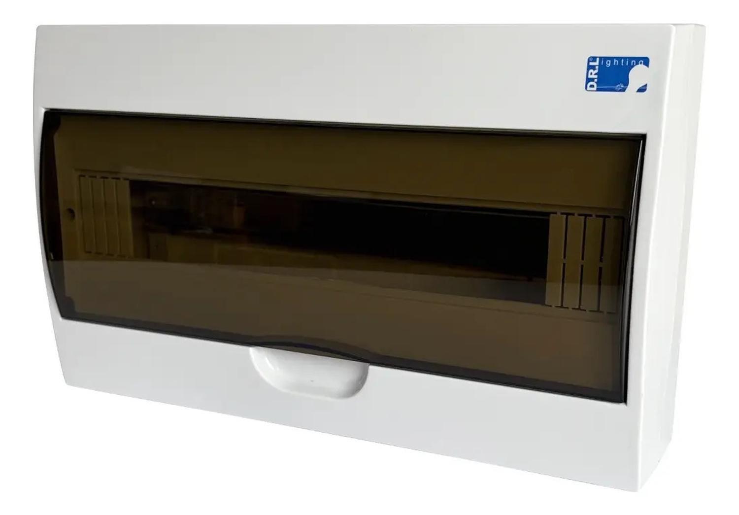 Tablero Eléctrico Sobreponer Drl 18 Modulos Tapa Clara Sec-2