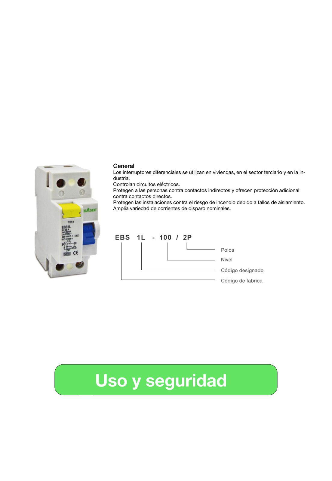 Pack 10 Interruptor Diferencial Ebasee 2x 25a C 30ma Sec-4