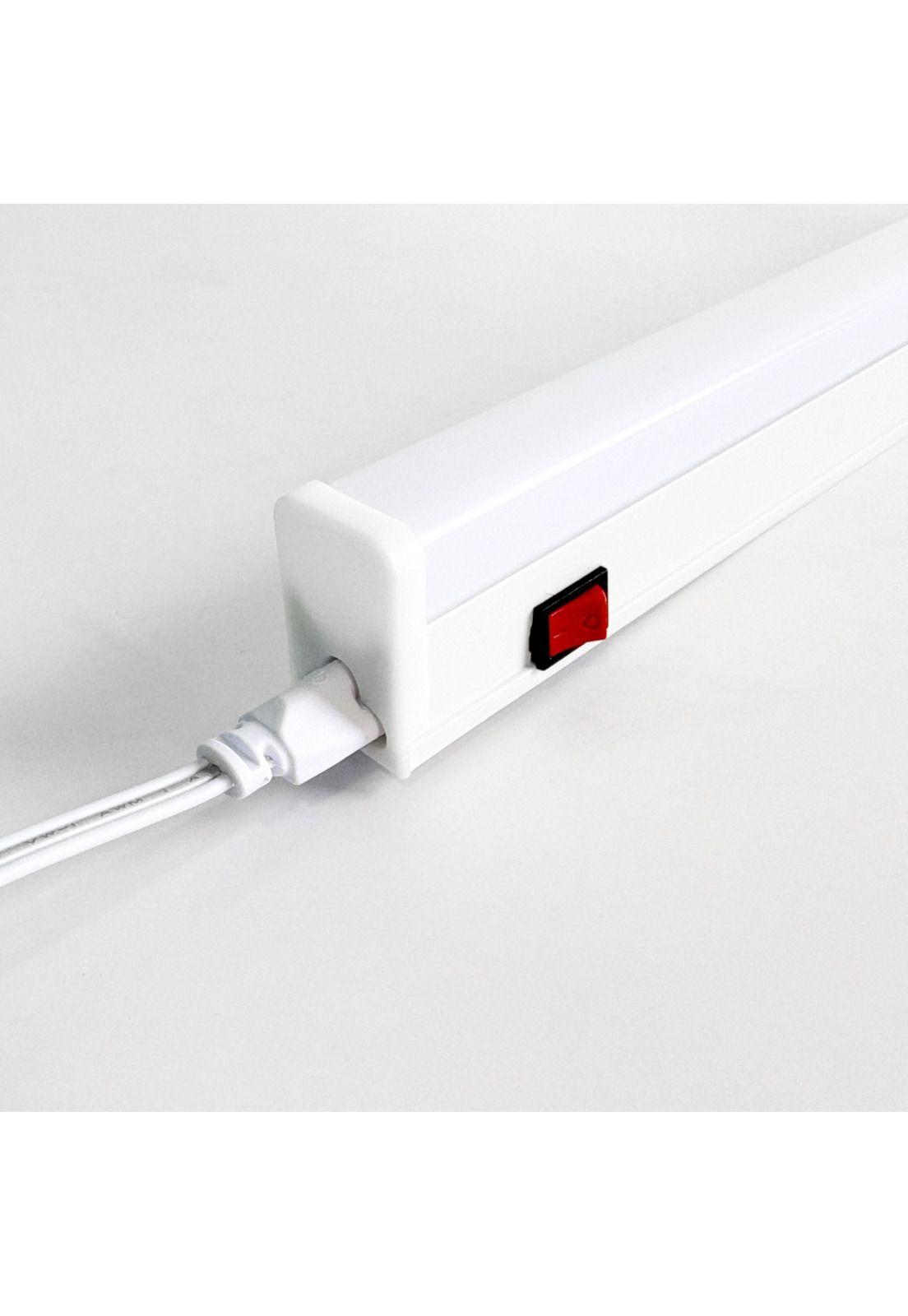 Canoa Regleta Led 9w T5 60cm Interruptor On/off 6500k-4