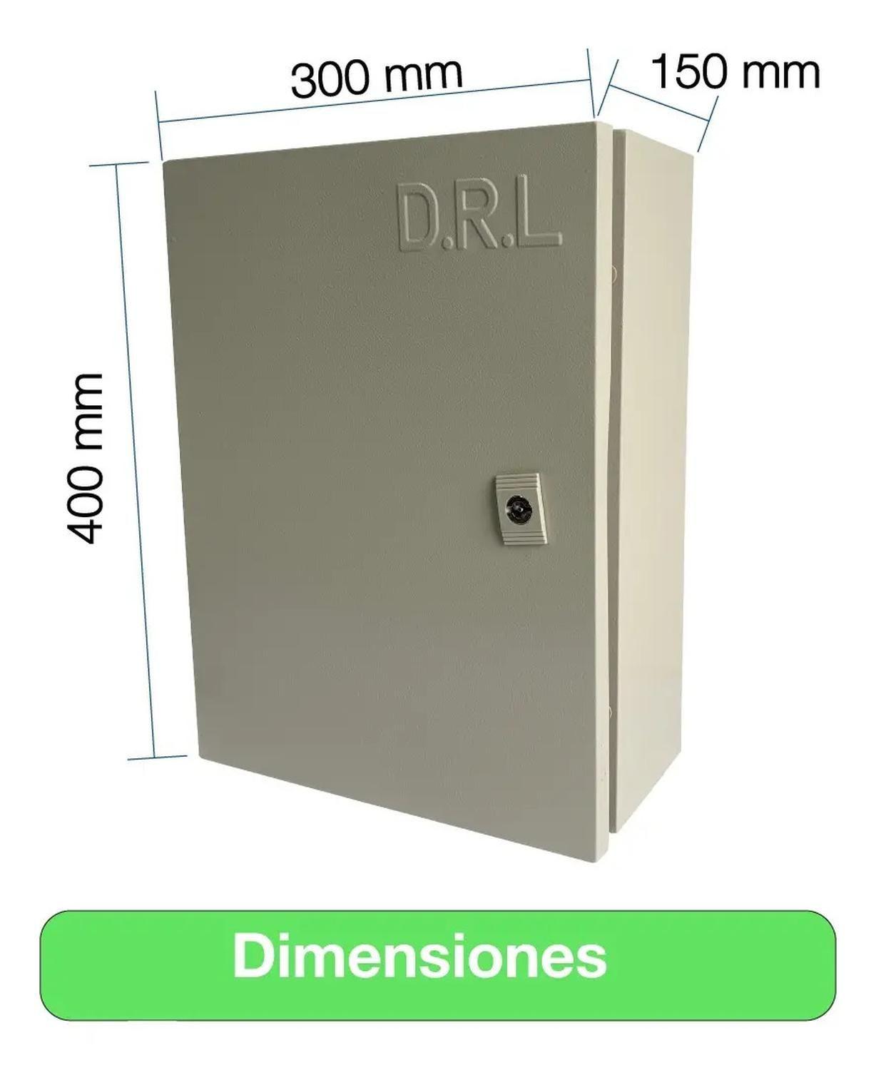 Tablero Eléctrico Gabinete Metálico Drl 400x300x150mm Ip65-2