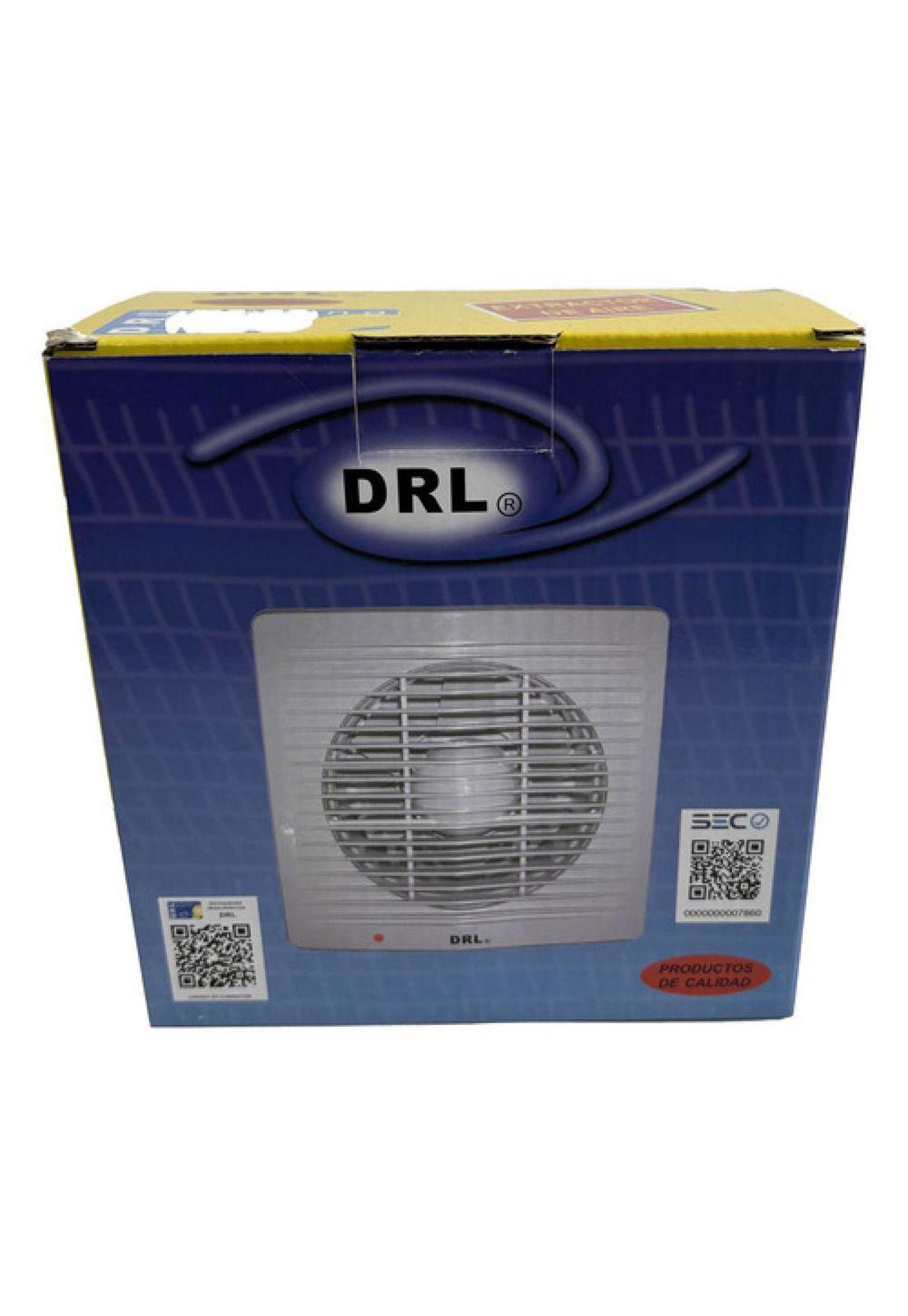 Extractor De Aire 4 Pulgadas Drl Cuadrado Baño Cocina Sec Blanco-8