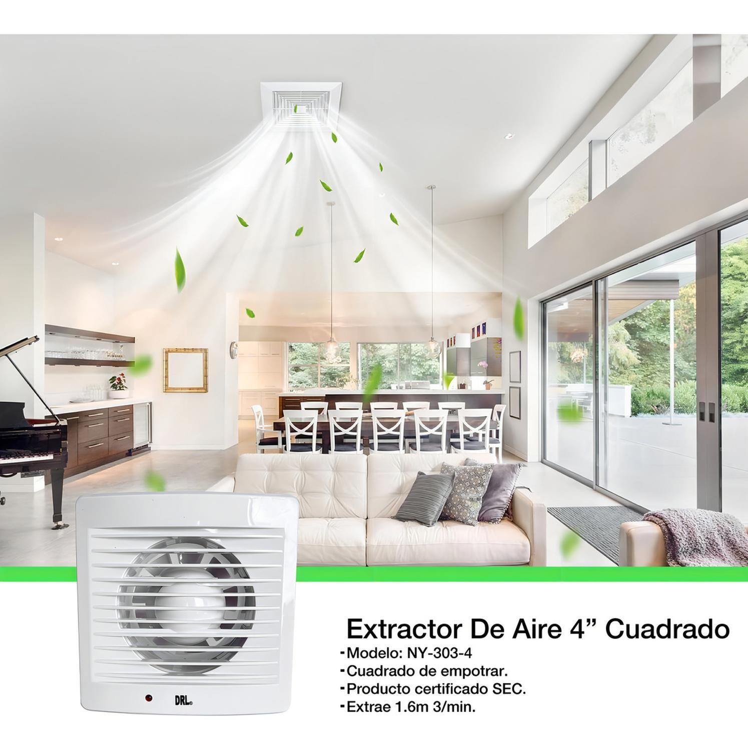 Extractor Ventilador Aire Baño Cocina 4 Pulgada Certificado Color Blanco-3