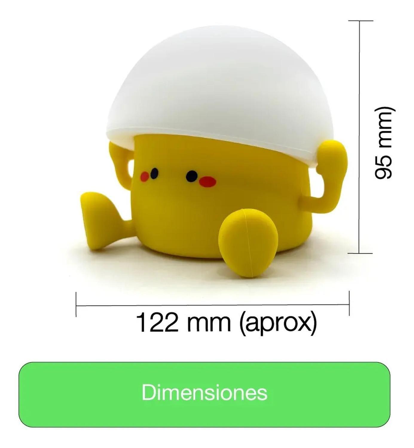 Lámpara Led Recargable Espanta Cuco Para Bebé Niños Rgb Usb  Cerdita Pato-6