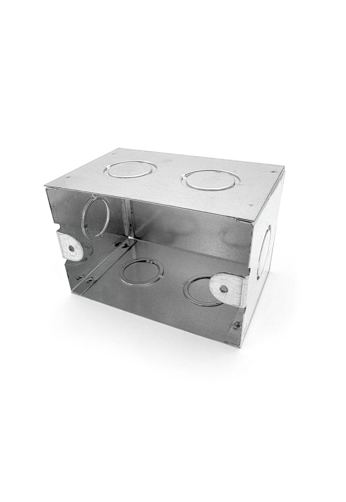 Pack 6 Caja Estanca Metálica C/sello Galvanizada 100x65x65mm Galvanizada-2