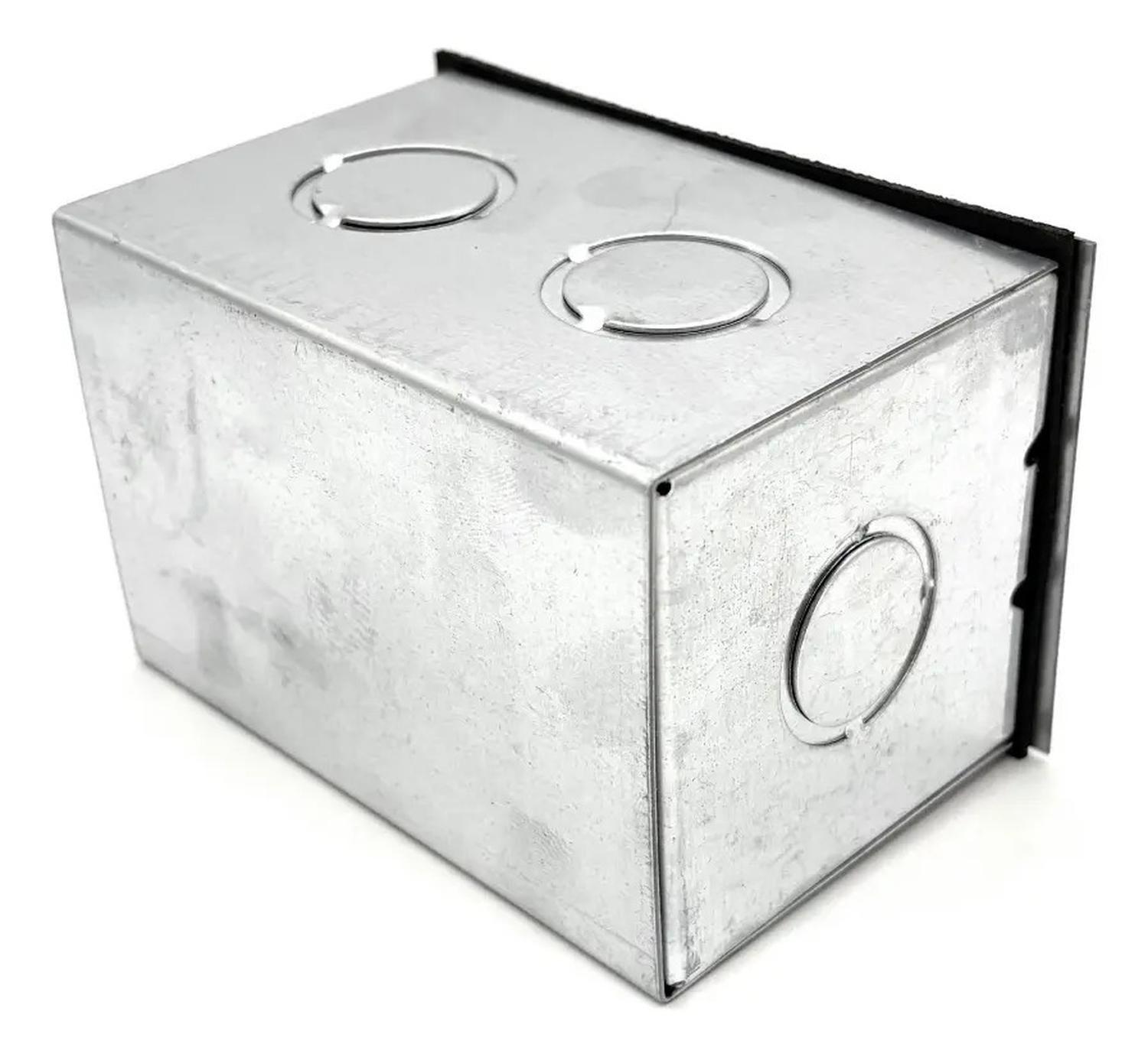 Pack 6 Caja Estanca Metálica C/sello Galvanizada 100x65x65mm Galvanizada-2