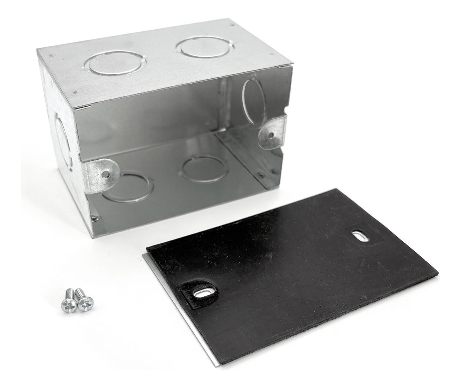 Pack 6 Caja Estanca Metálica C/sello Galvanizada 100x65x65mm Galvanizada-3