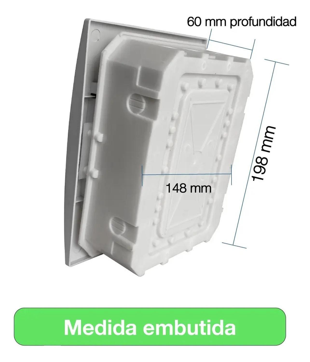 Tablero Eléctrico Embutido Drl 6 Modulos Tapa Clara Sec-8