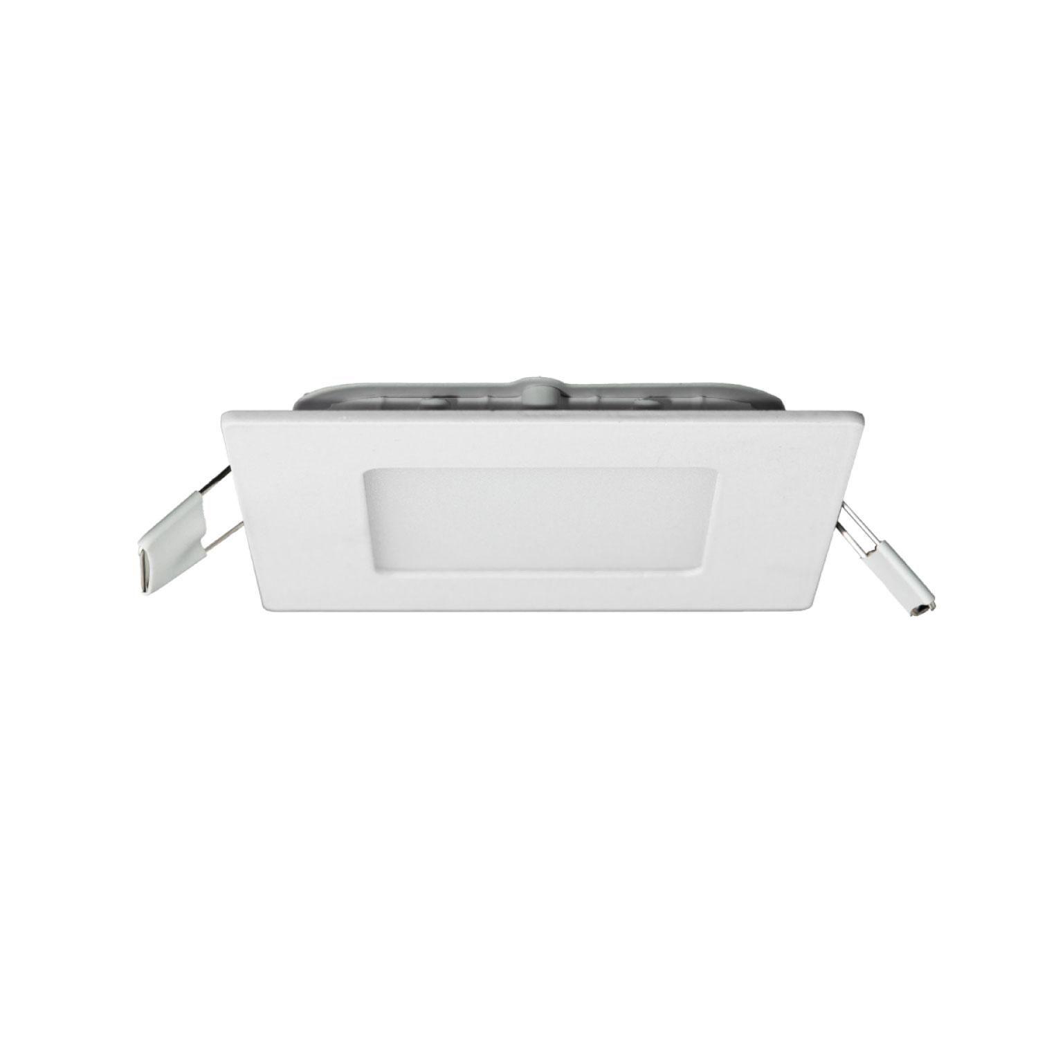 Panel Led Foco Plafón Empotrado Cuadrado 6w 12cm Luz Fría Blanco-0