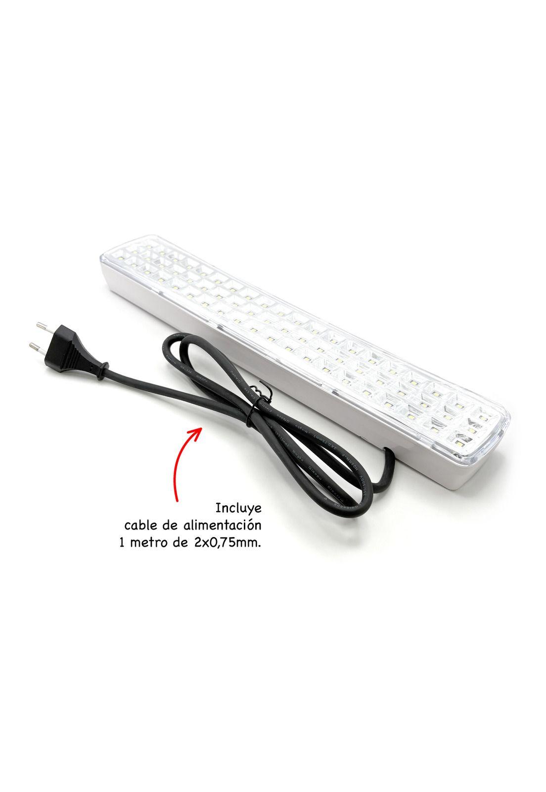 Lámpara Emergencia Led 5w Batería Recargable 60led 400lm Blanco-3