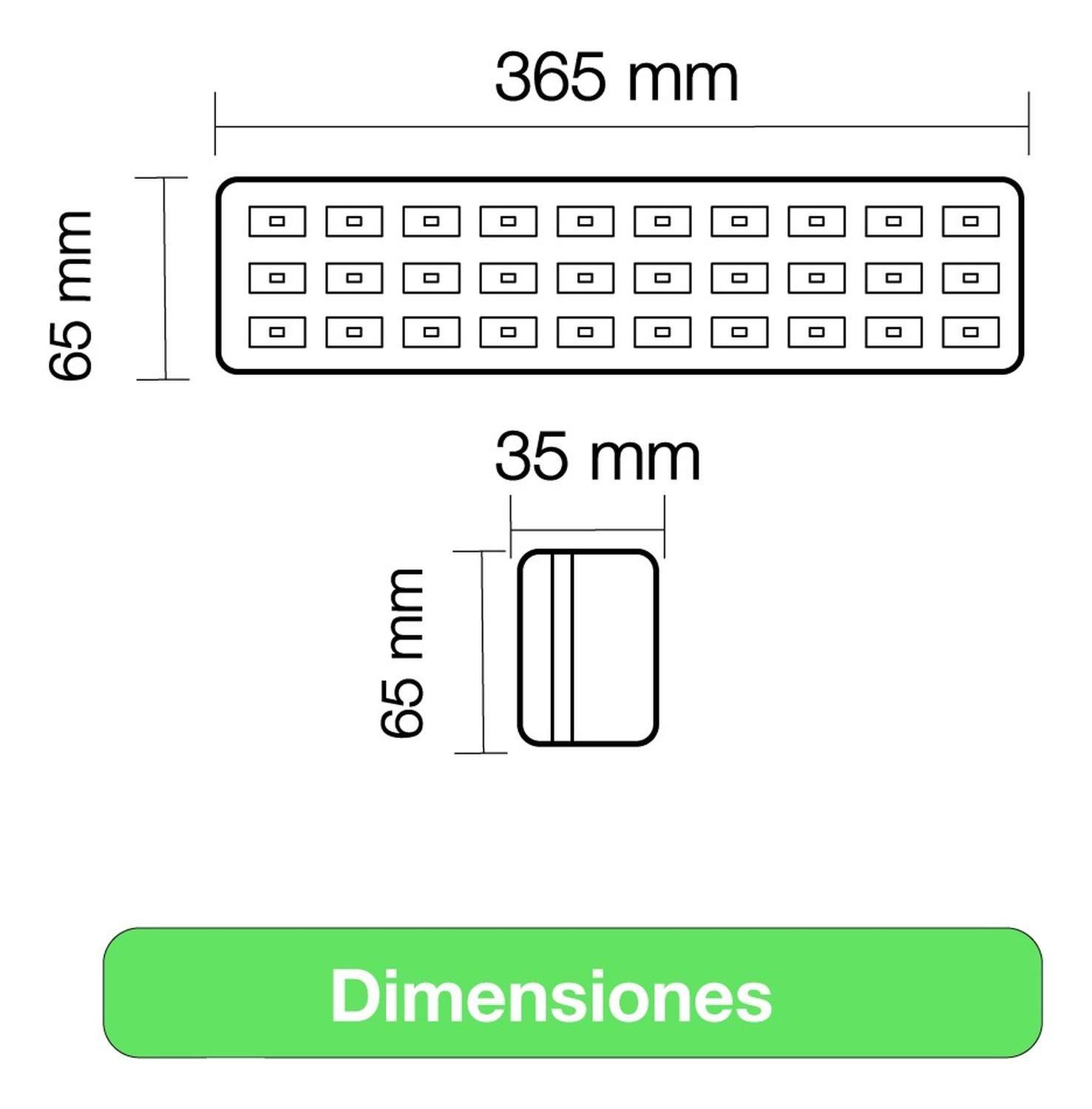 Lámpara Emergencia Led 5w Batería Recargable 60led 400lm Blanco-6