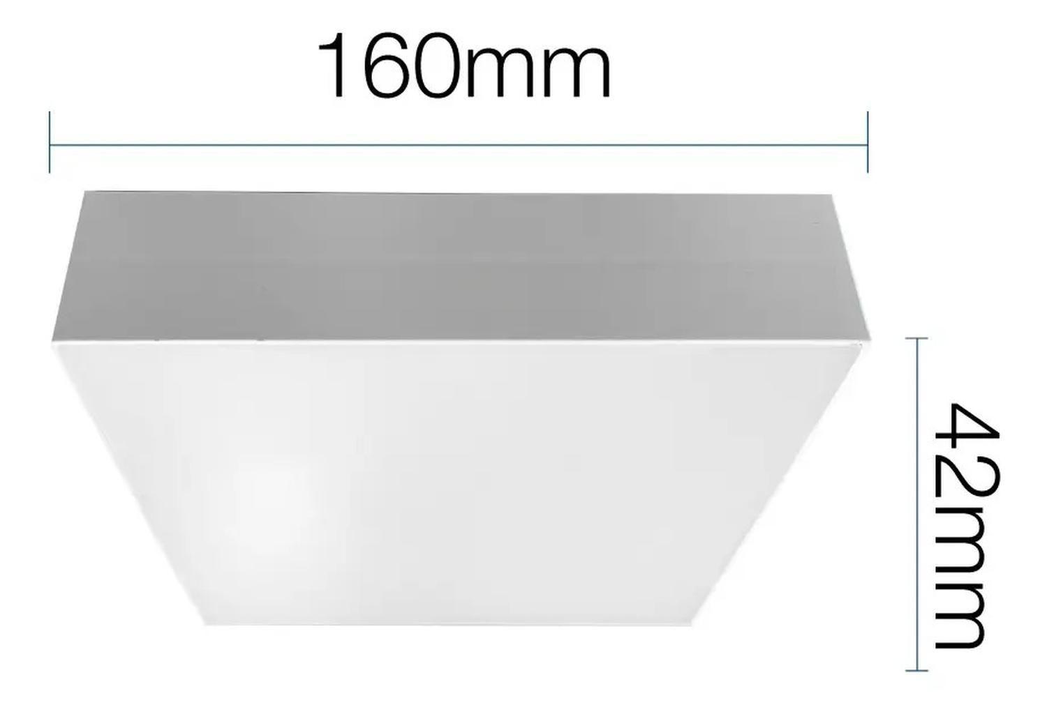 Foco Plafon Panel Led Cuadrado Sobrepuest Itd Deco 22w 6000k-4