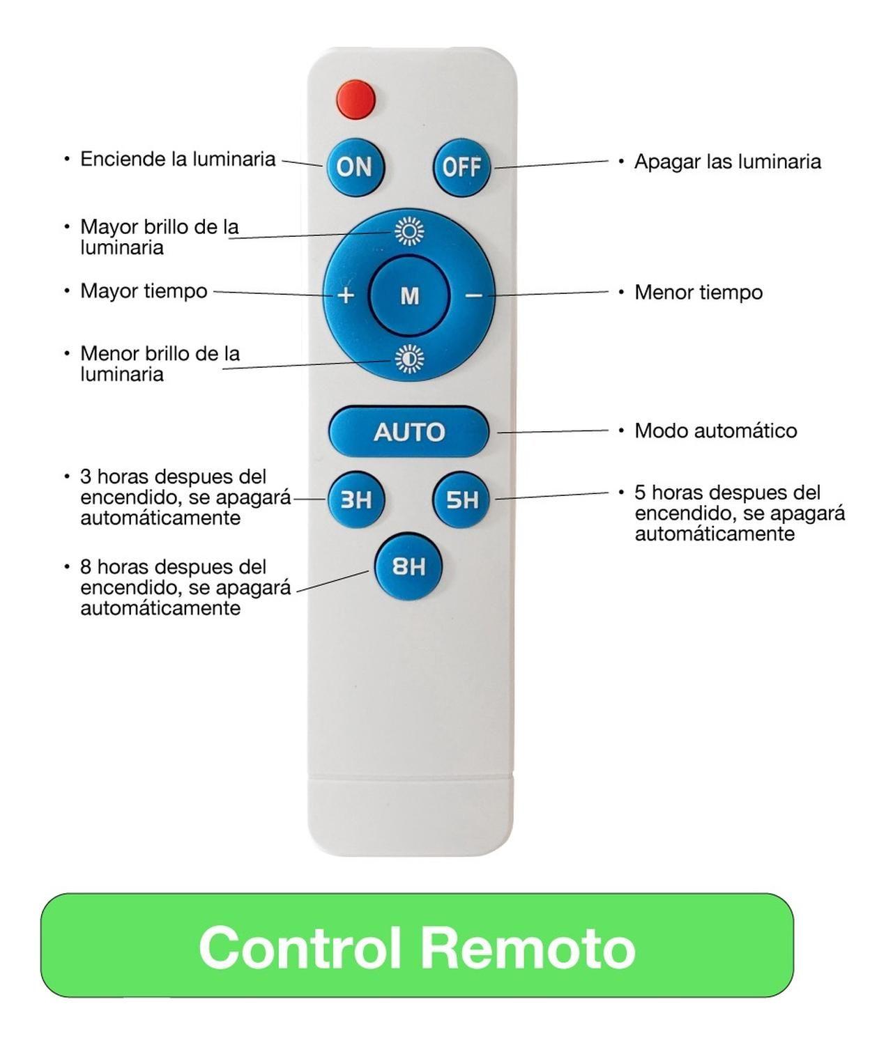 Foco Proyector Solar Led Exterior Itd 150w Luz Fría Ip65 Negro Blanco Frío-5
