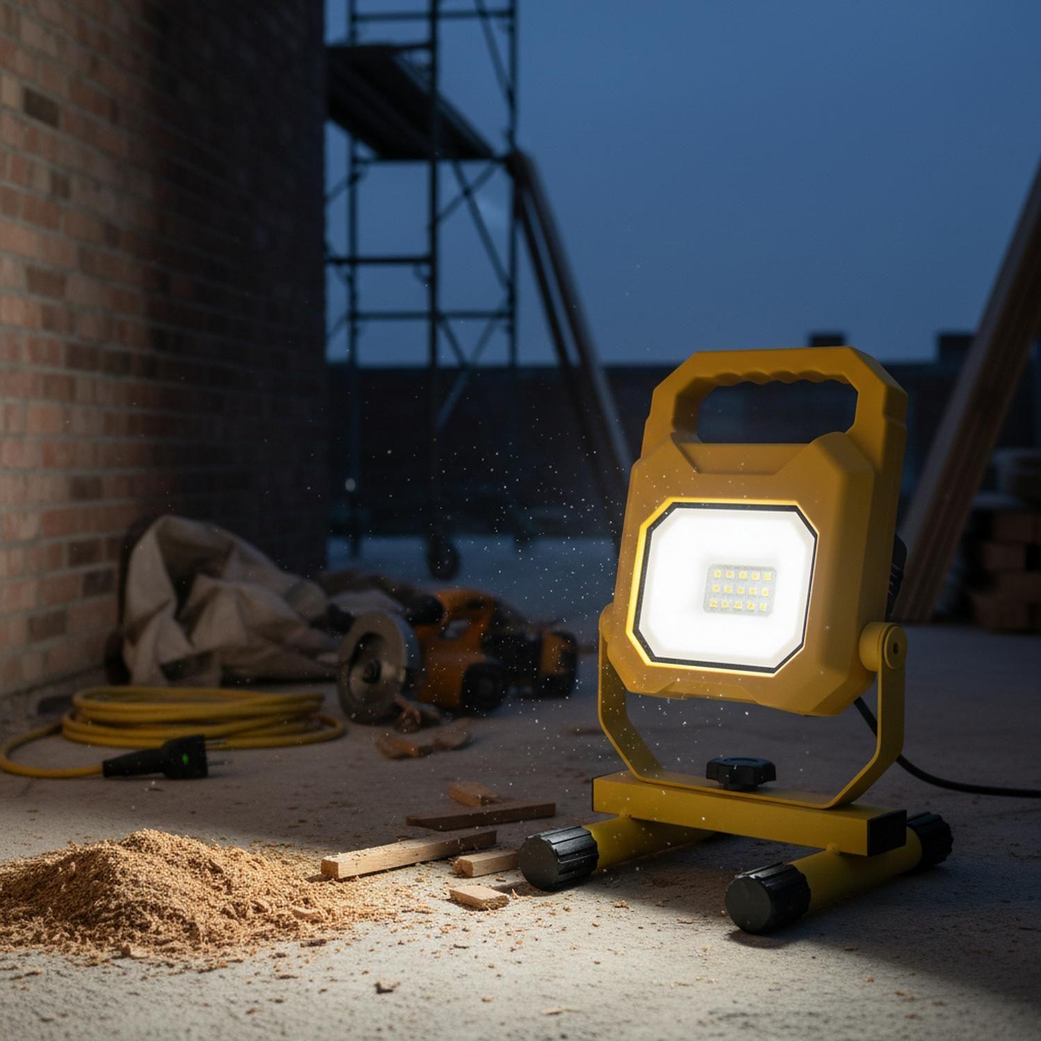Proyector Multiproposito Recargable 10w 1200lm Ip54 Usb Frío Amarillo Blanco Frío-5