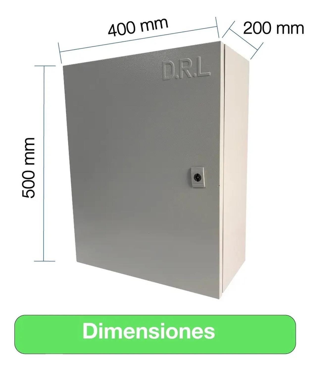 Tablero Eléctrico Gabinete Metálico Drl 500x400x200mm Ip65-2