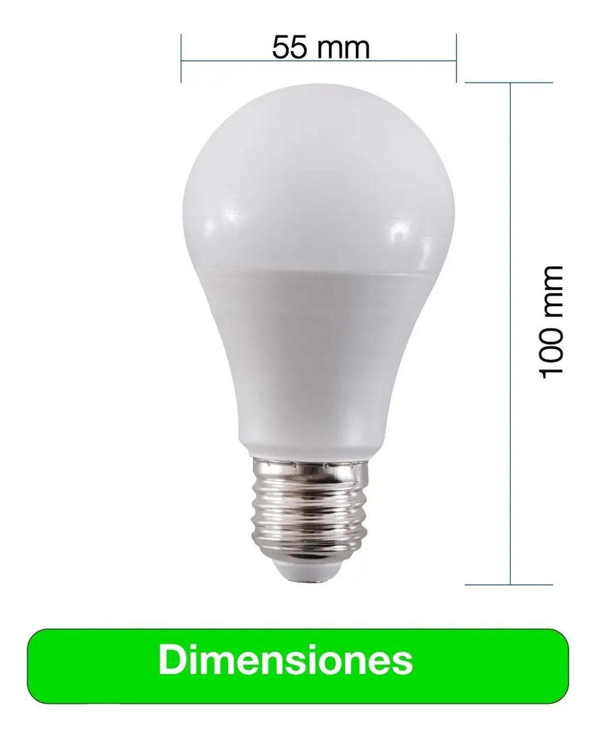 Pack 20 Ampolleta Led Drl A55 E27 7w 550lm 6500k Pack 20 Blanco Frío-4