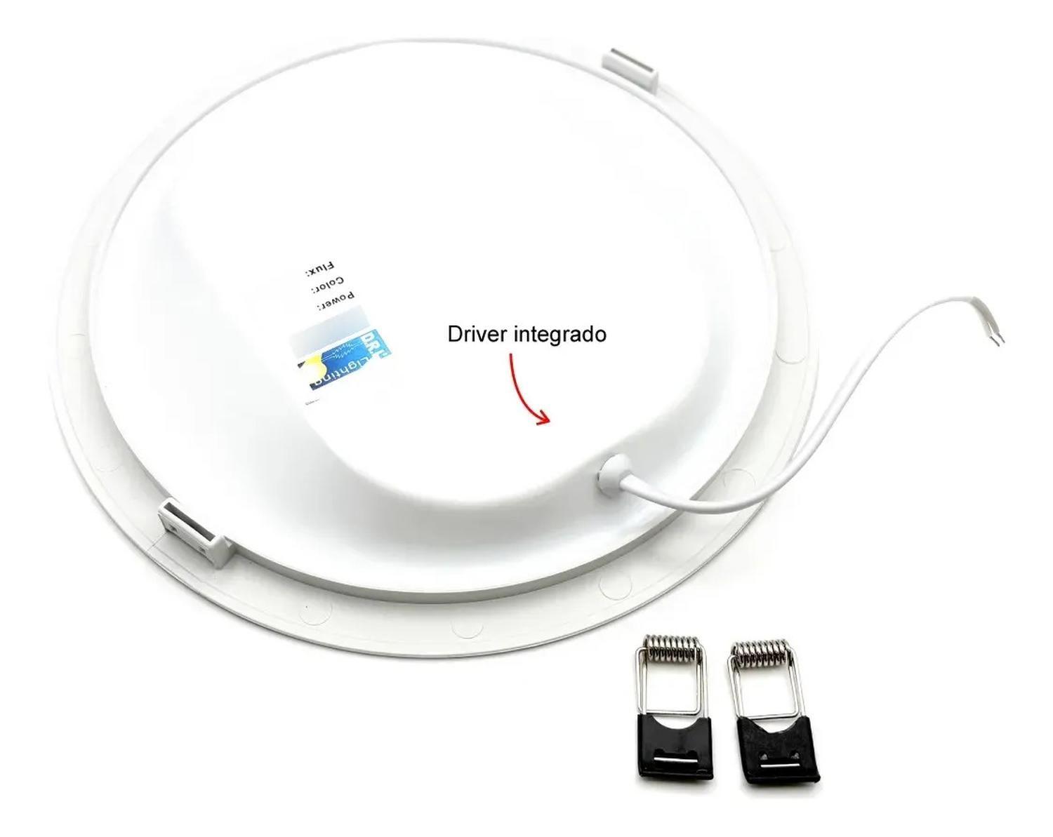 Panel Led Foco Plafón Backlite Emb Redondo 18w 4500k Blanco-2