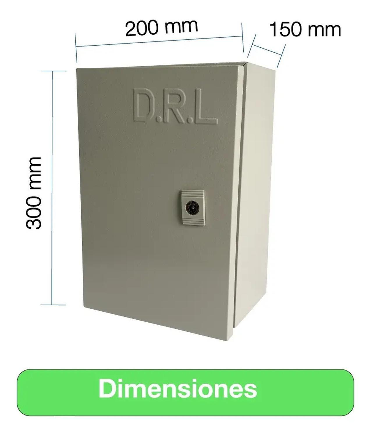 Tablero Eléctrico Gabinete Metálico Drl 300x200x150mm Ip65-2