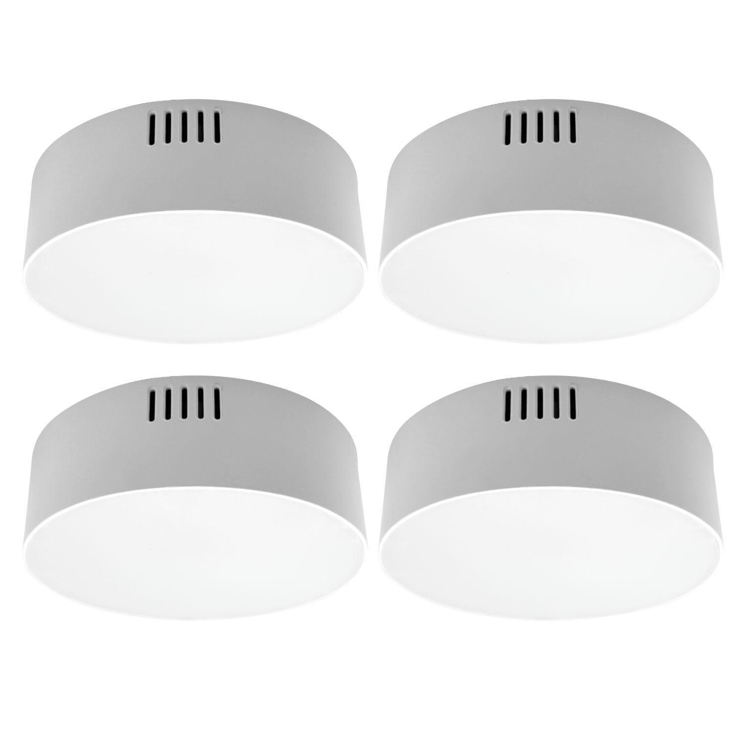 Pack 4 Plafon Panel Led Redondo Sob Itd Decorativo 12w 6000k-0