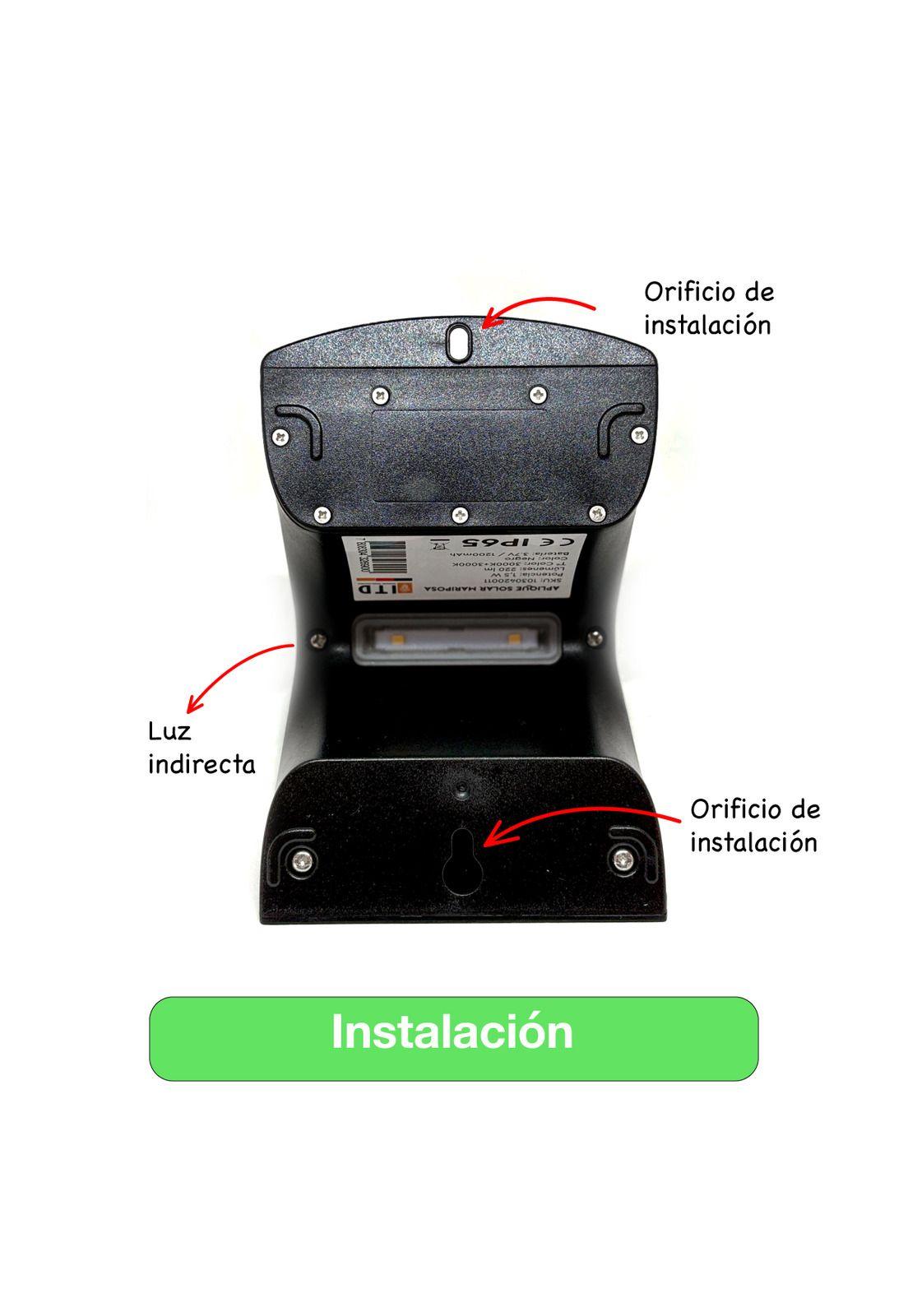 Foco Aplique Solar Muro Exterior 1,5w 220lm Ip65 Cálida 8h Negro-4